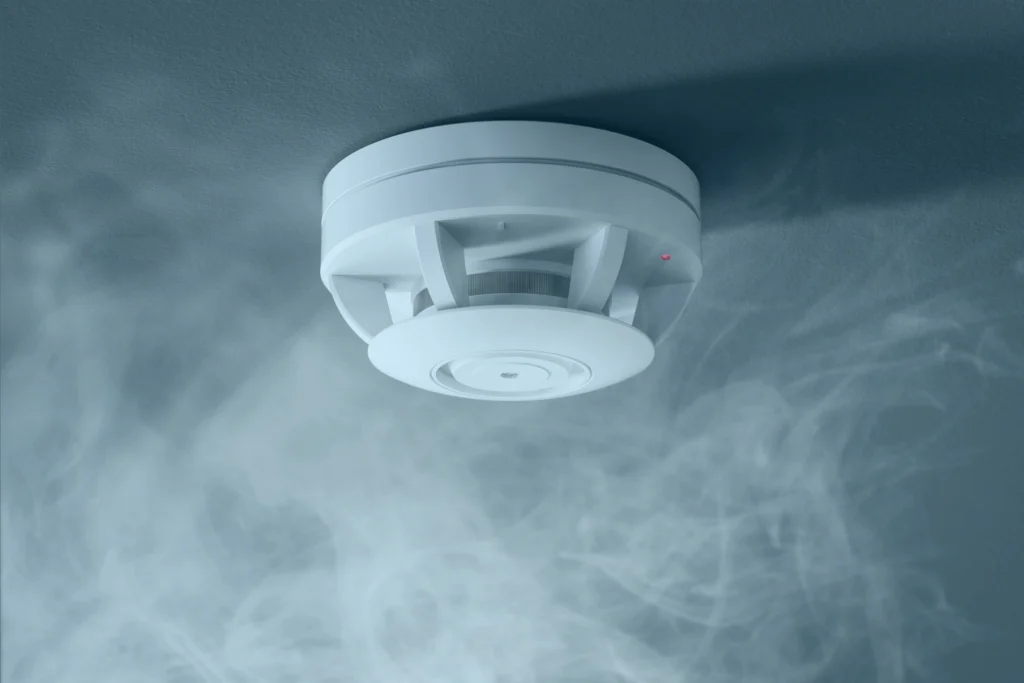 Smoke around VESDA device